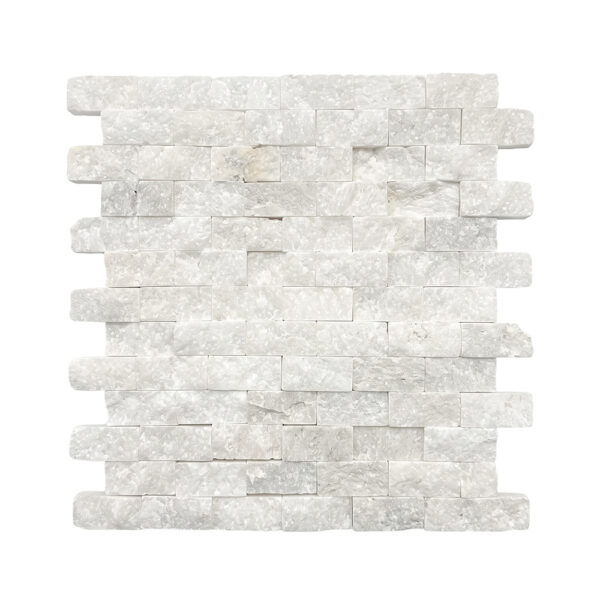 Beli kameni mozaik na mrežici 30x30 cm (sitan)