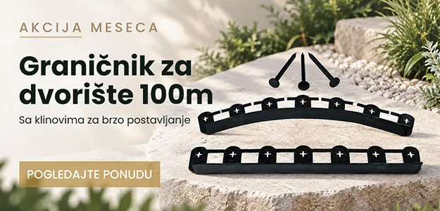 Akcija meseca – graničnik za baštu sa klinovima, pakovanje 100 metara