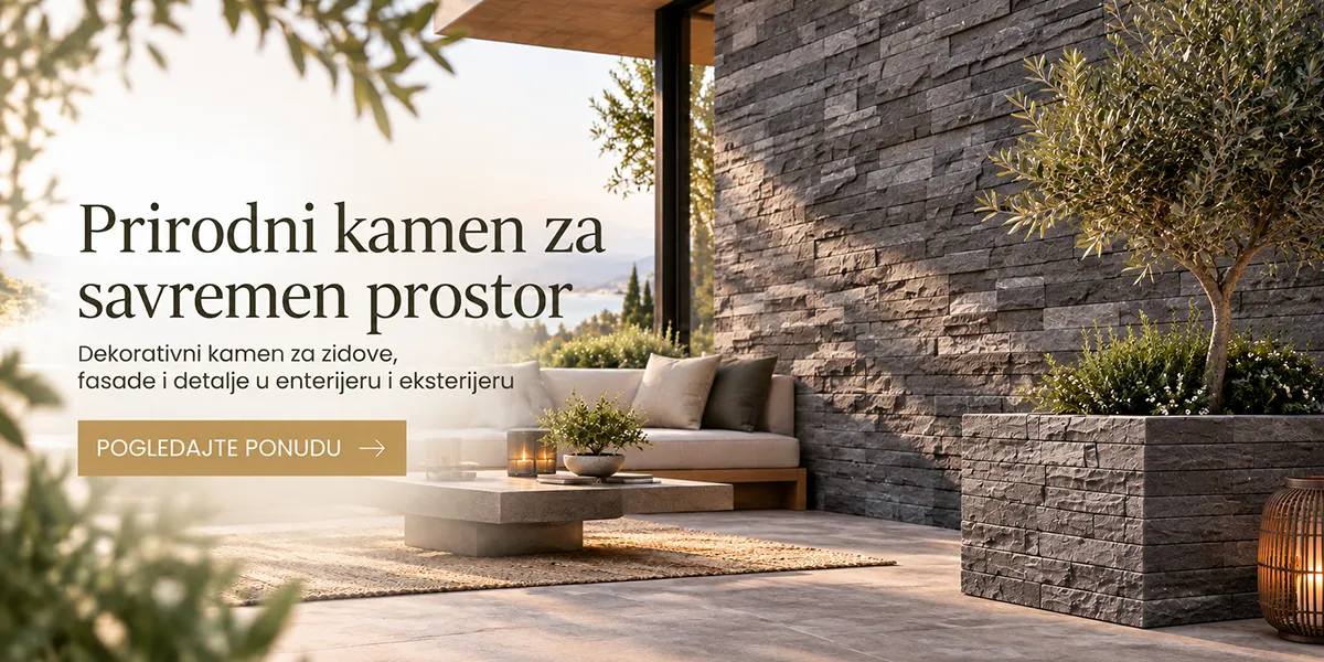 Dekorativne kamene štanglice od travertina